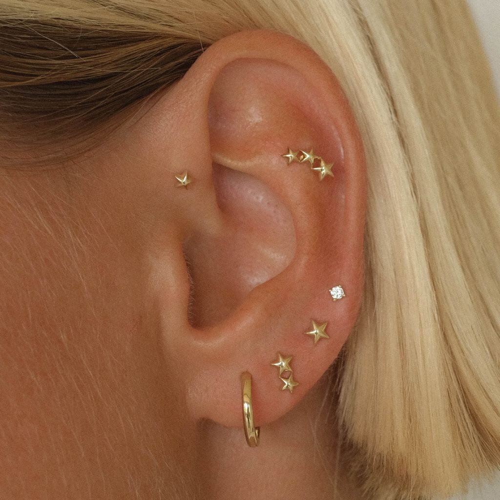 Lebron triple star piercing