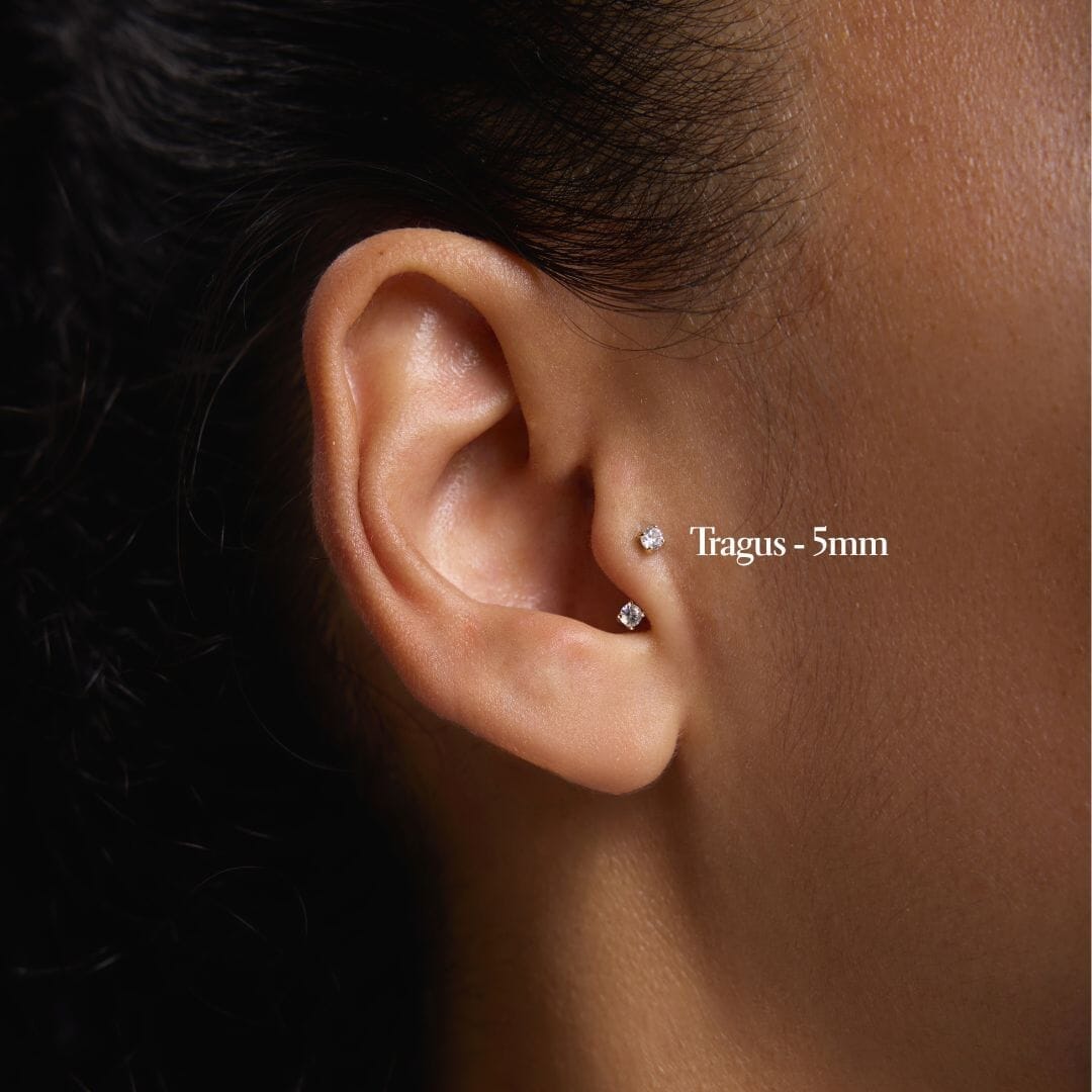 Frankie u hoop diamond piercing