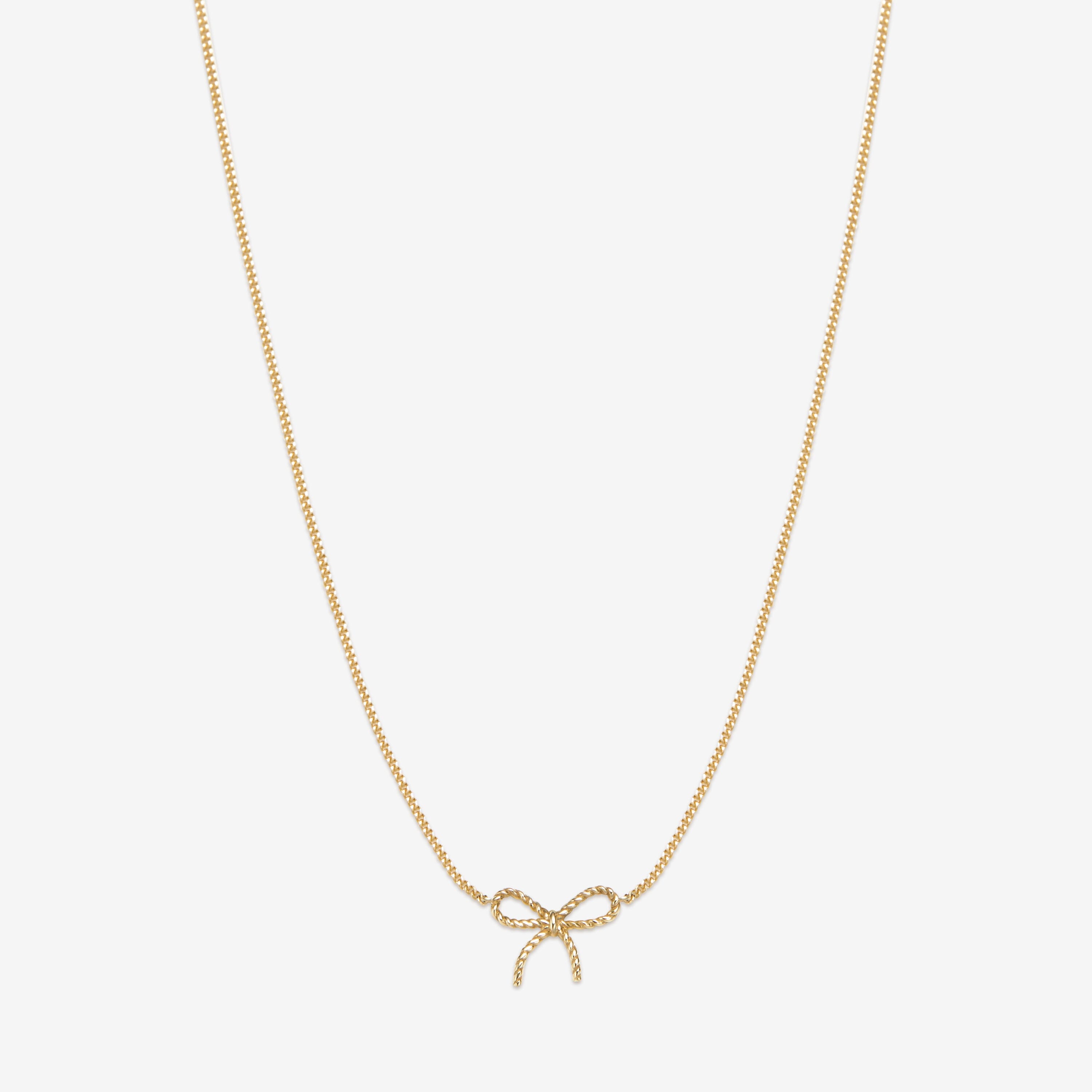 Ace baby bow necklace