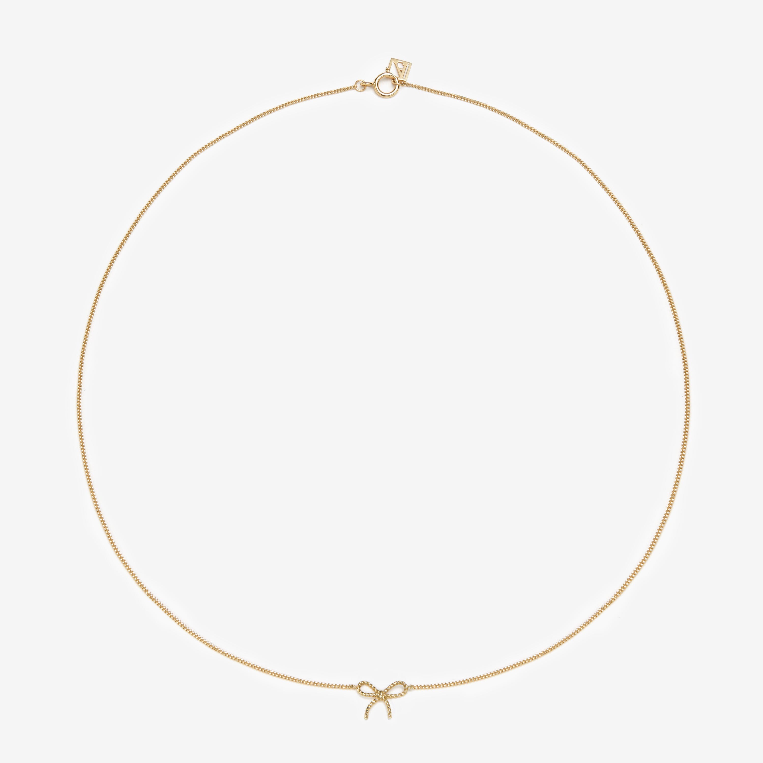 Ace baby bow necklace
