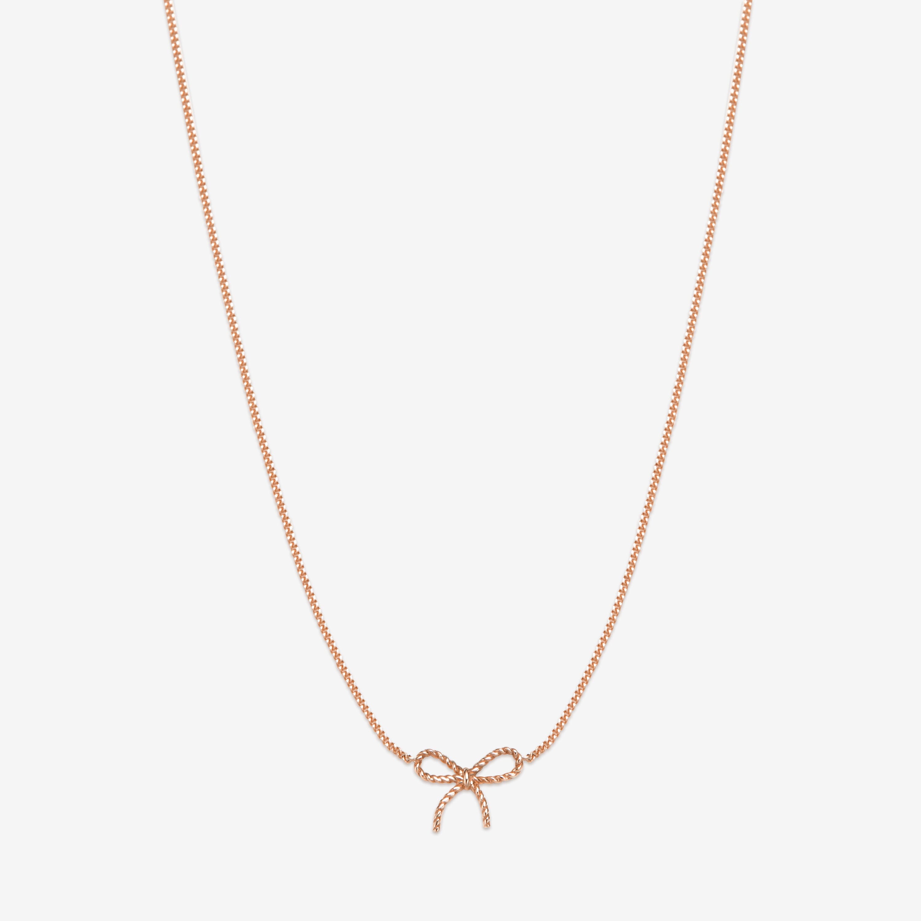 Ace baby bow necklace