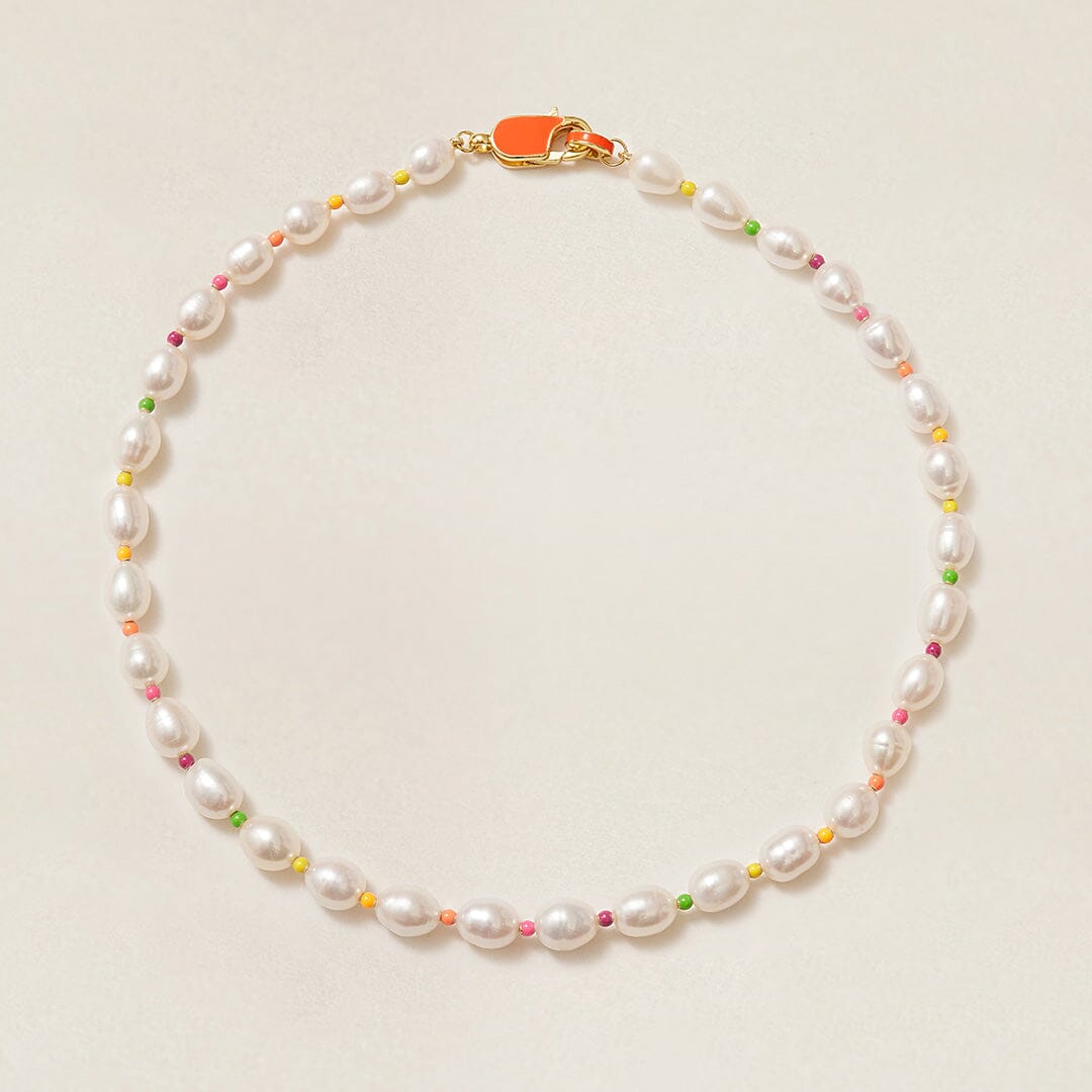 Kurt neon pearl necklace