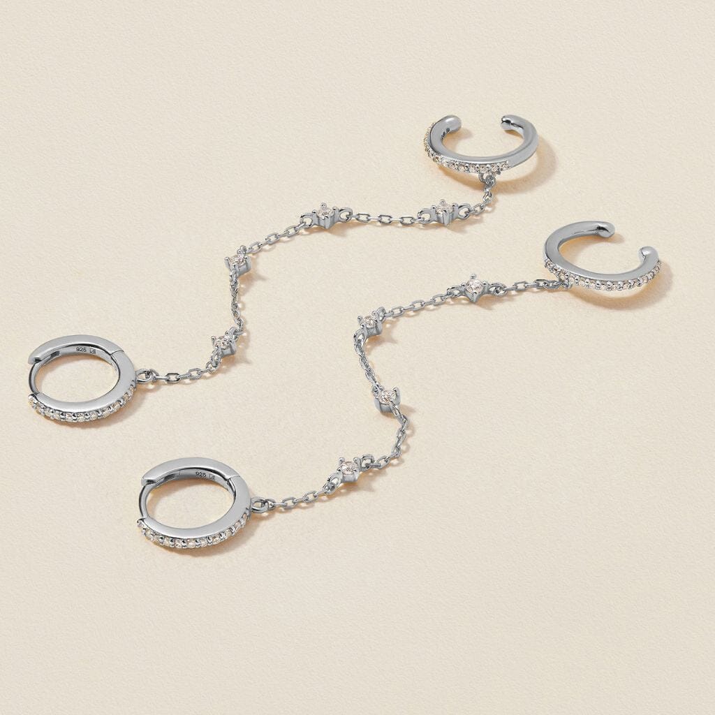 Olsen chained cuff earrings