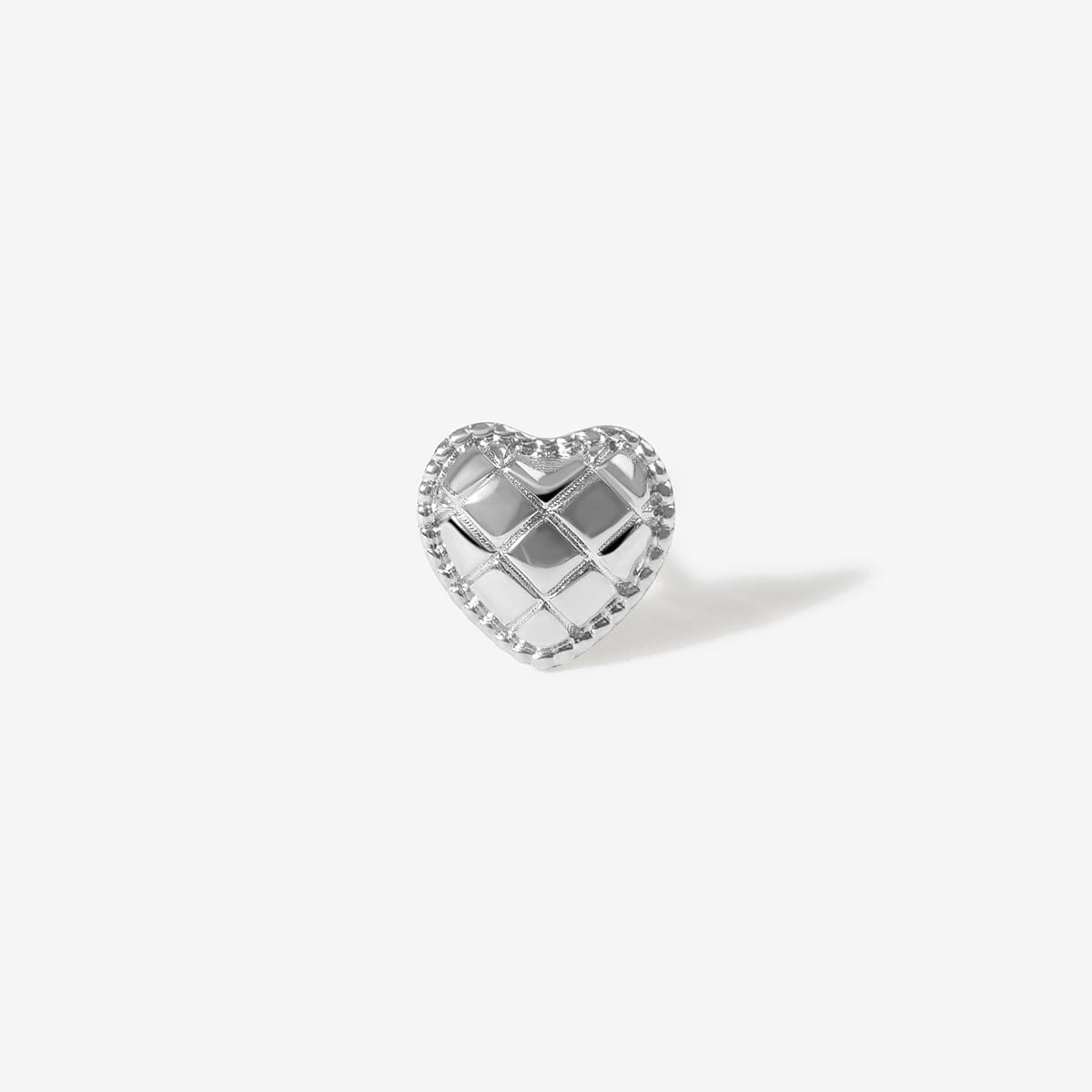 Collins heart quilted piercing