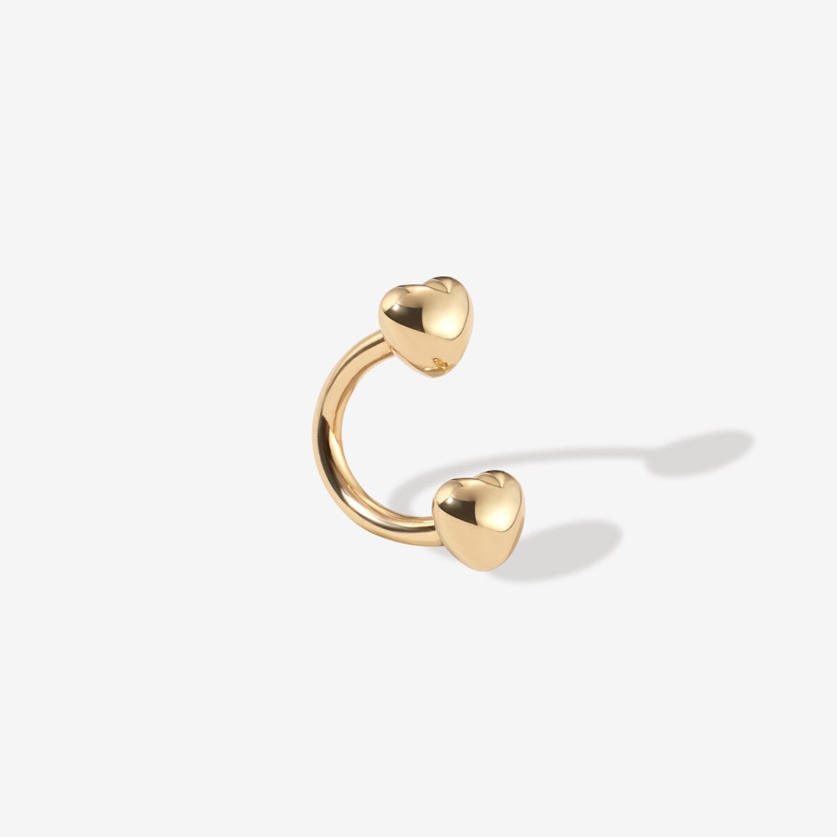 Fabio heart u hoop piercing