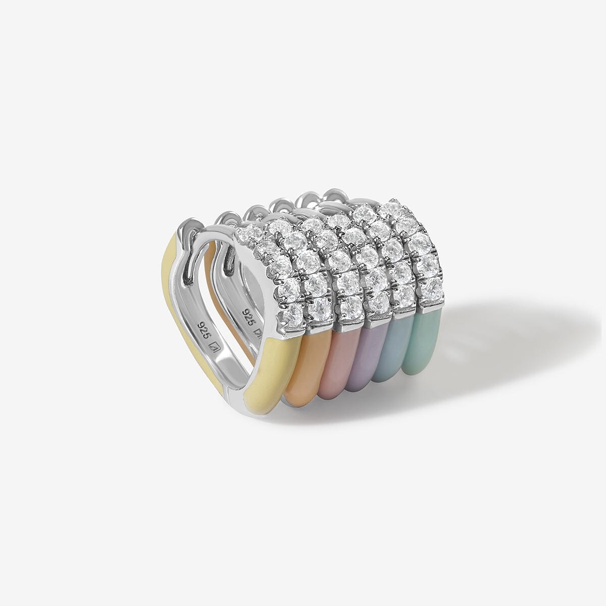 Gavin enamel sherbet 6-piece earring set