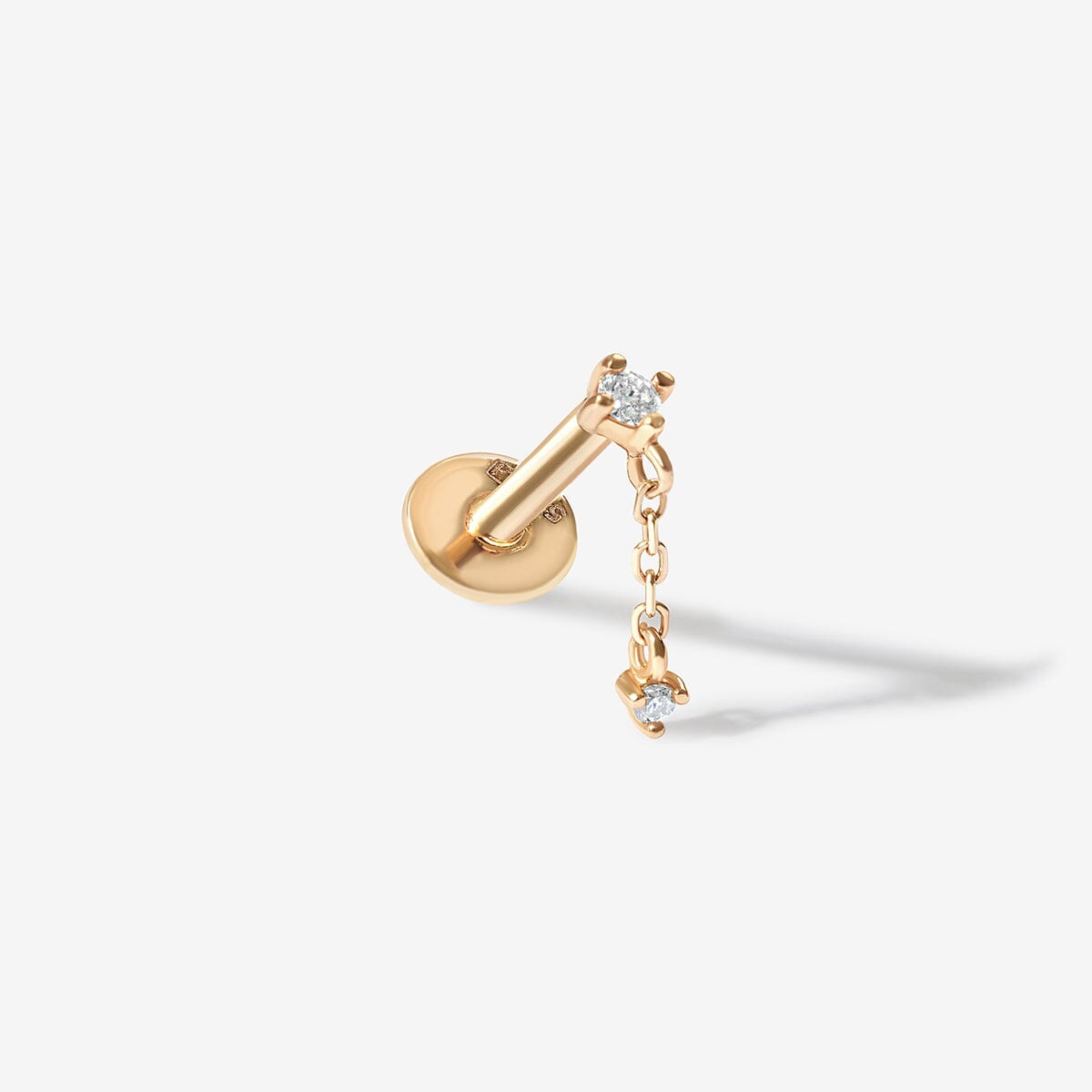 Haluk diamond stud piercing