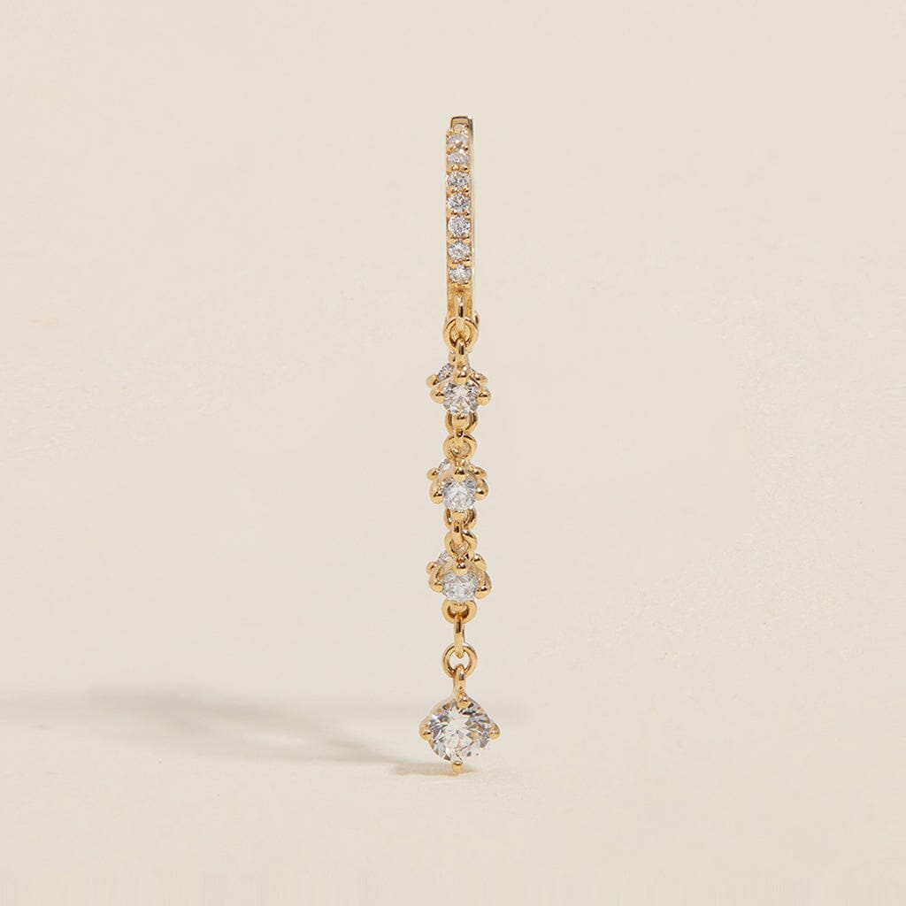 Idris chain hoop earring