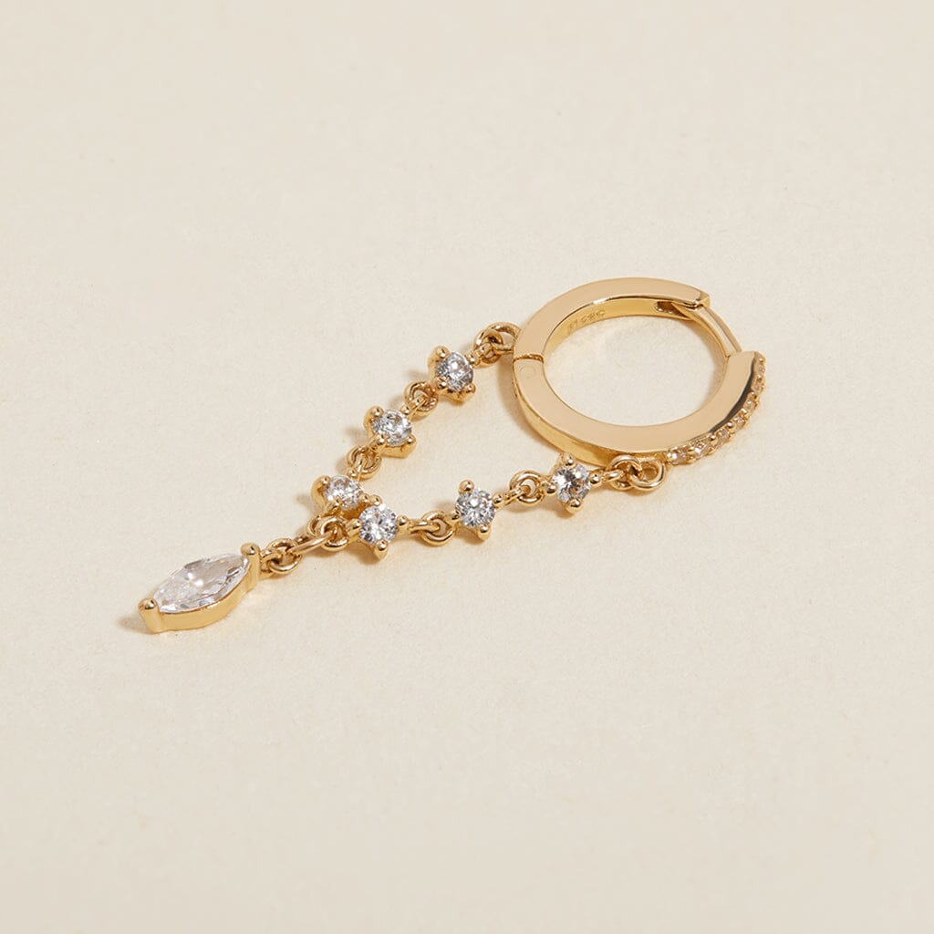 Jacob chain hoop earring