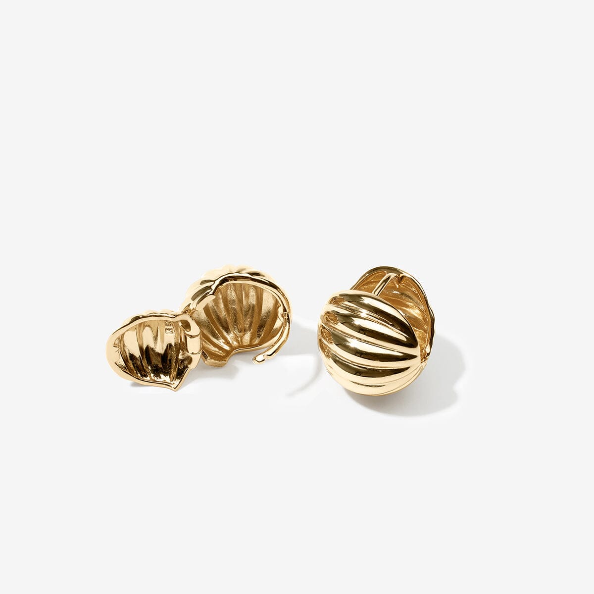 Klaus mini ball huggie earrings