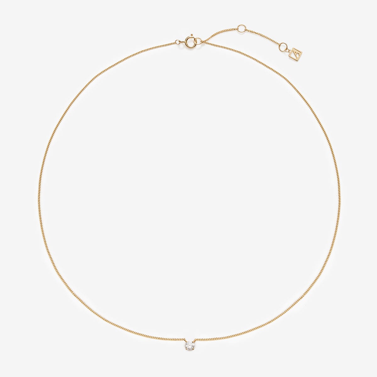 Knoxx round diamond necklace