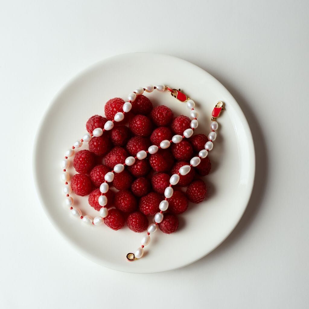 Kurt lipstick pearl necklace