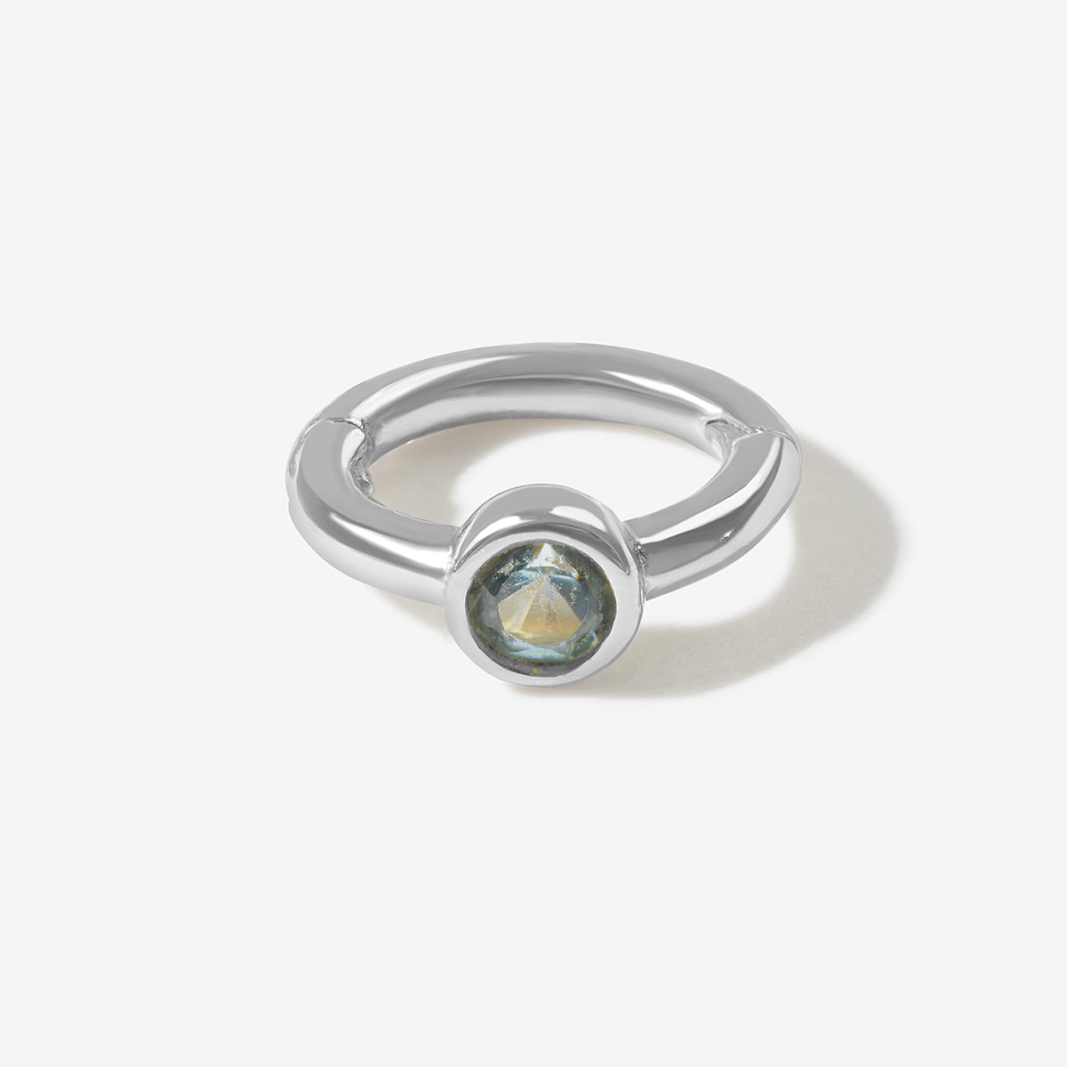 Lono birthstone huggie