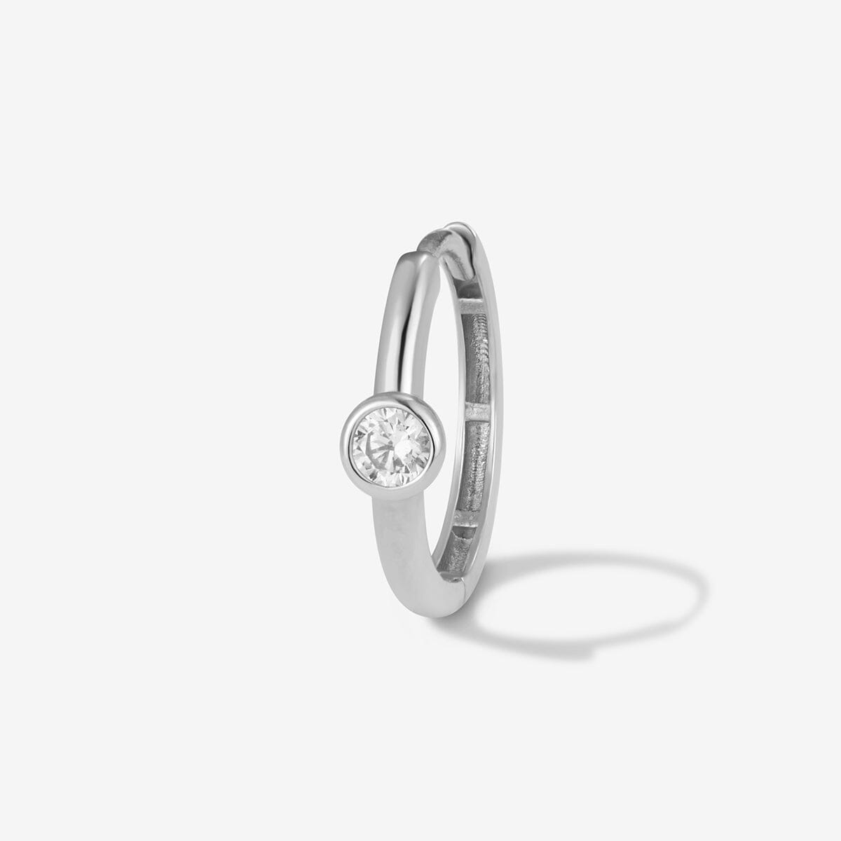 Lotto diamond hoop piercing