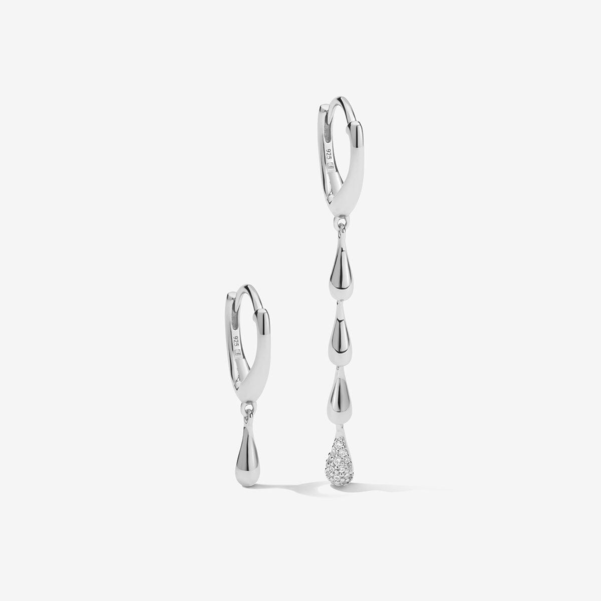 Pollock drip earrings