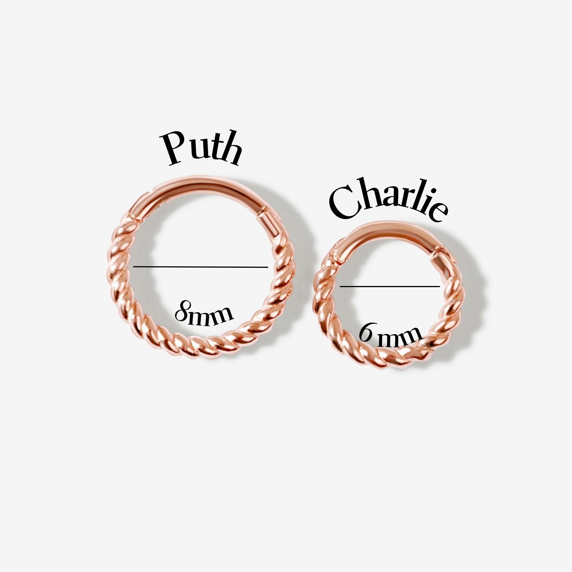 Charlie rope mini clicker piercing