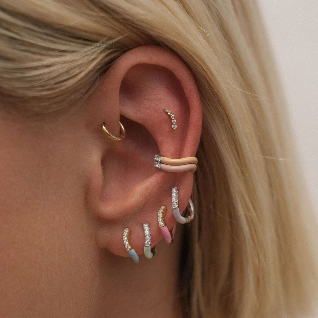 Maverick enamel sherbet 6-piece ear cuff set