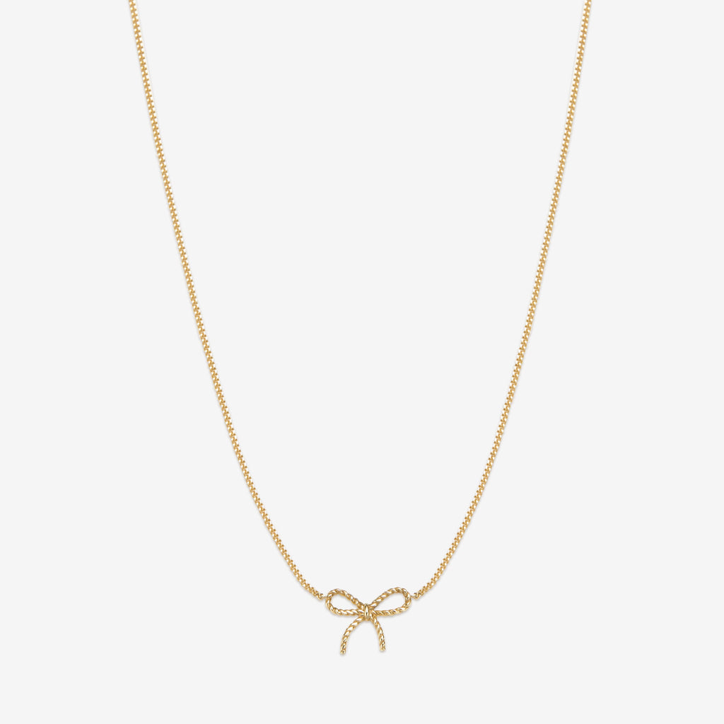 Ace baby bow necklace