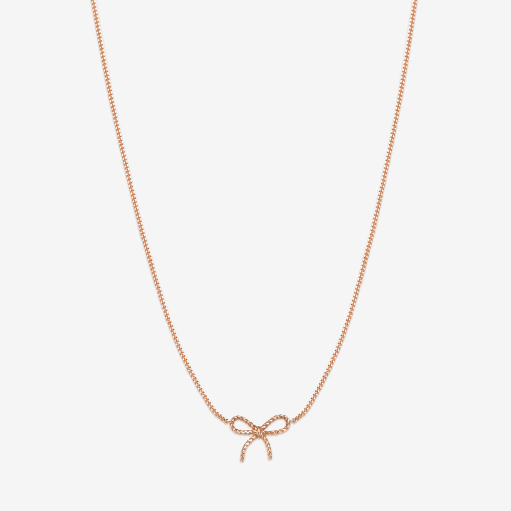 Ace baby bow necklace