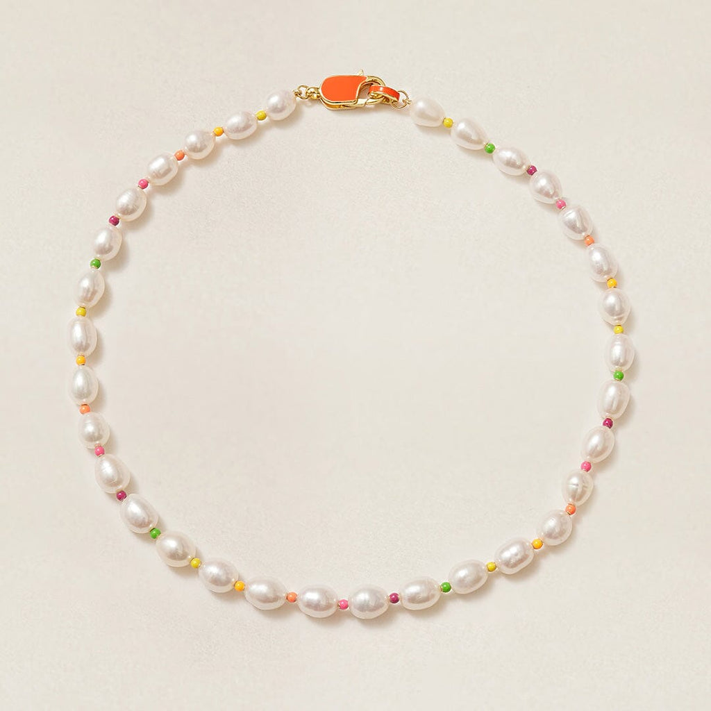 Kurt neon pearl necklace