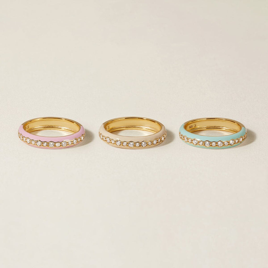 Ben enamel ring set