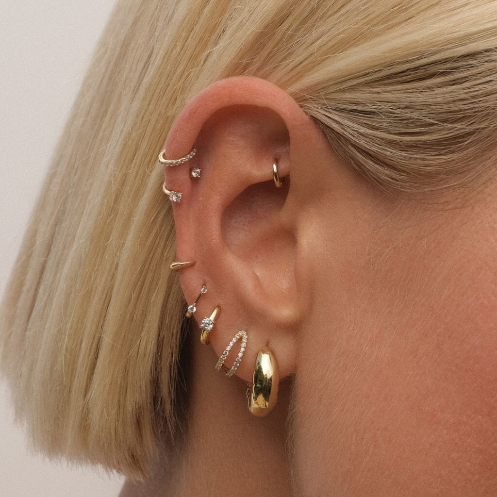 Bernado huggie earrings