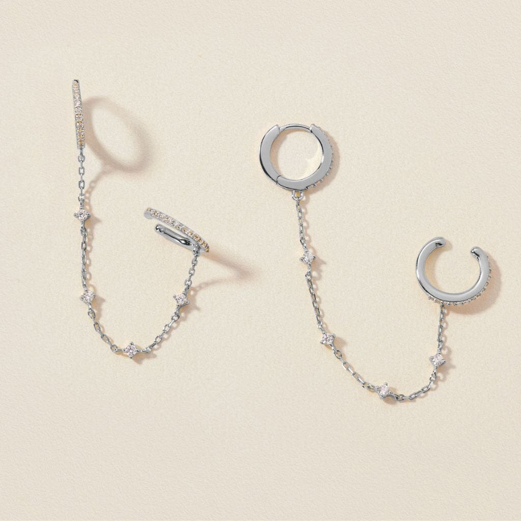 Olsen chained cuff earrings