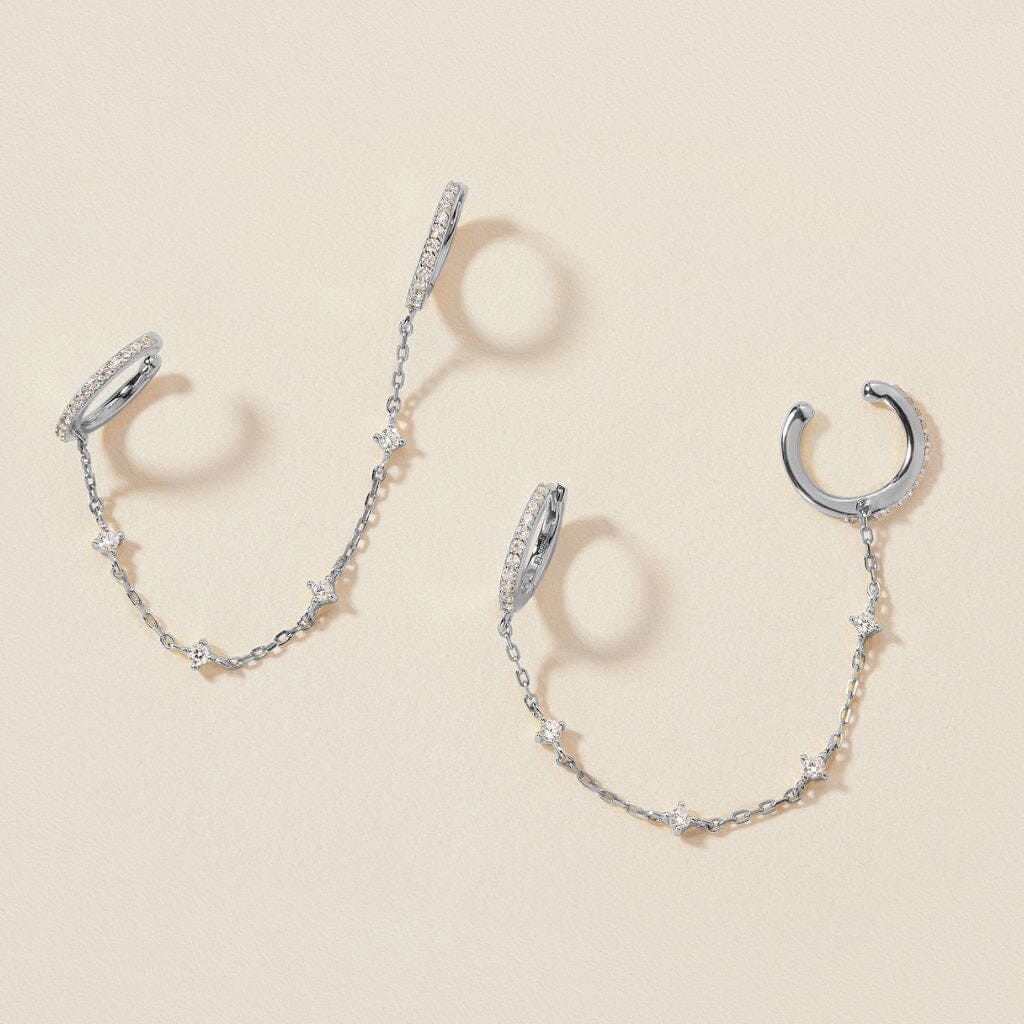 Olsen chained cuff earrings