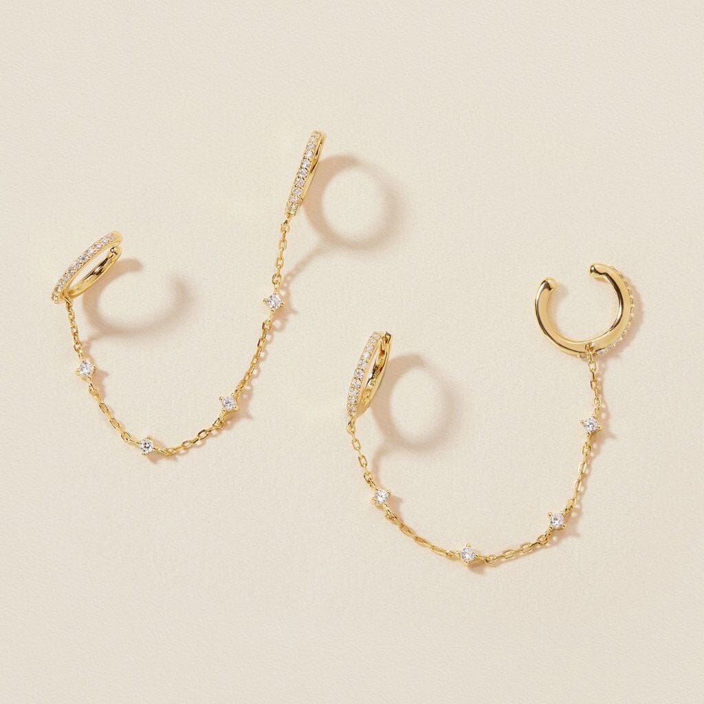 Olsen chained cuff earrings