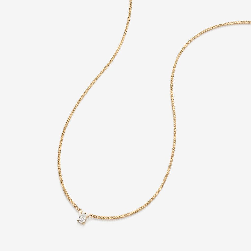 Bradd pear diamond necklace