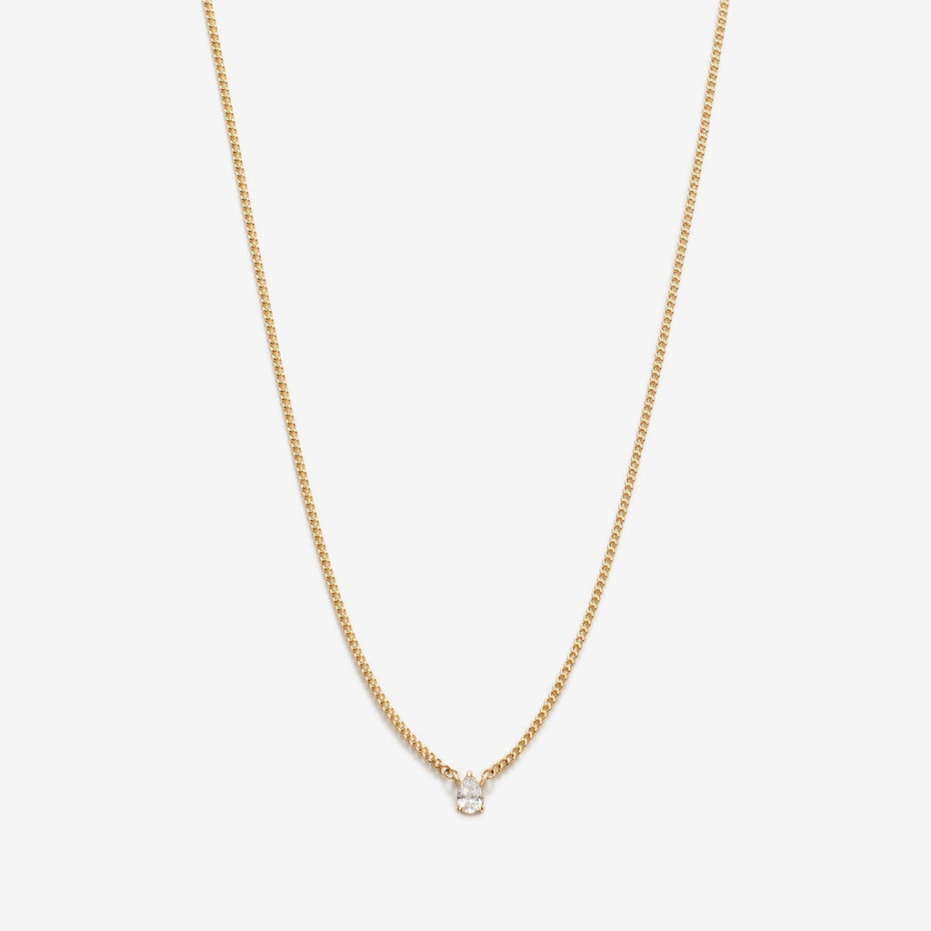 Bradd pear diamond necklace