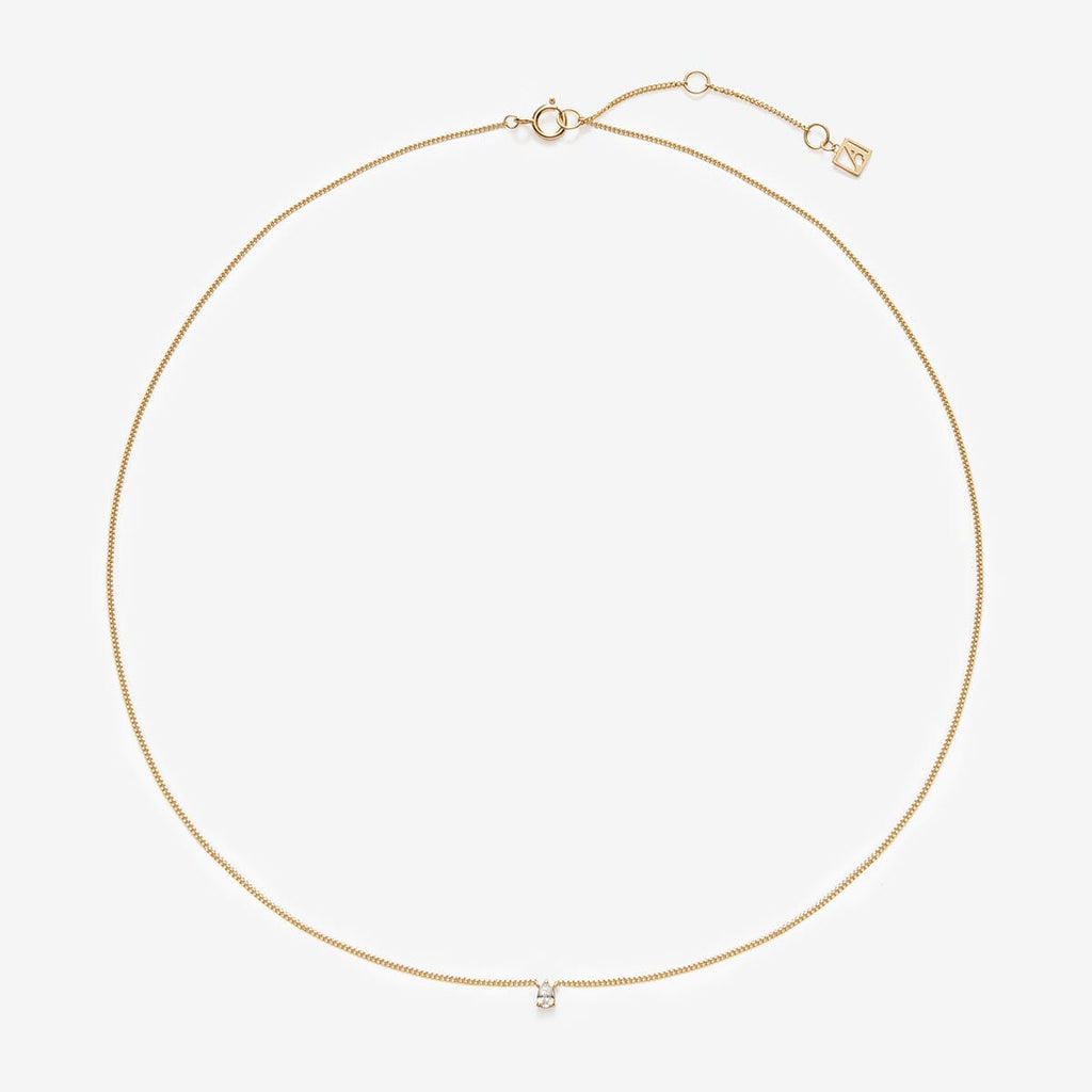 Bradd pear diamond necklace
