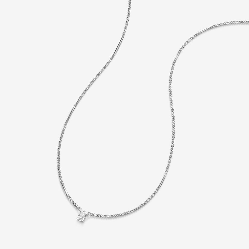 Bradd pear diamond necklace