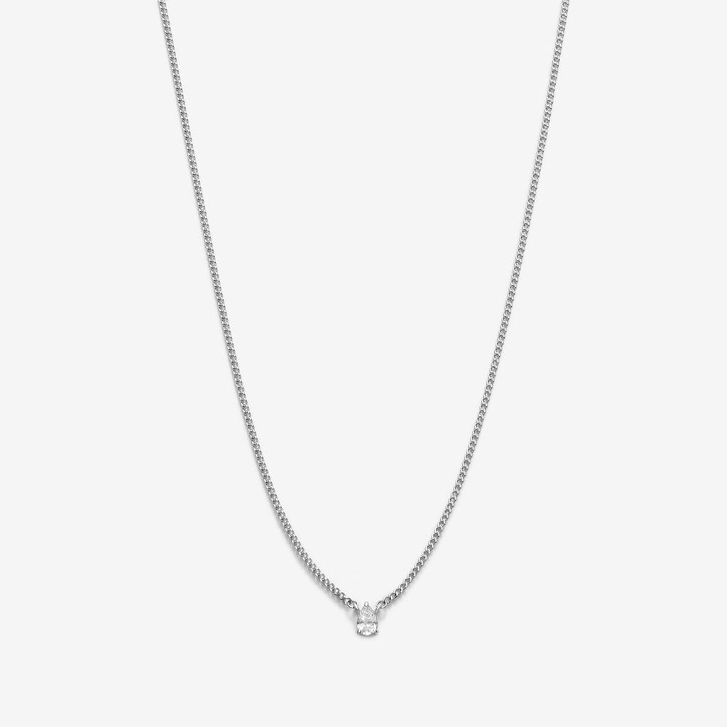 Bradd pear diamond necklace