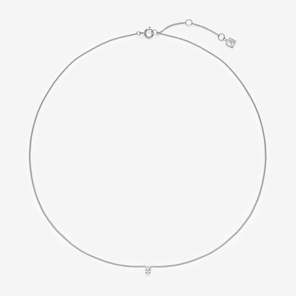 Bradd pear diamond necklace