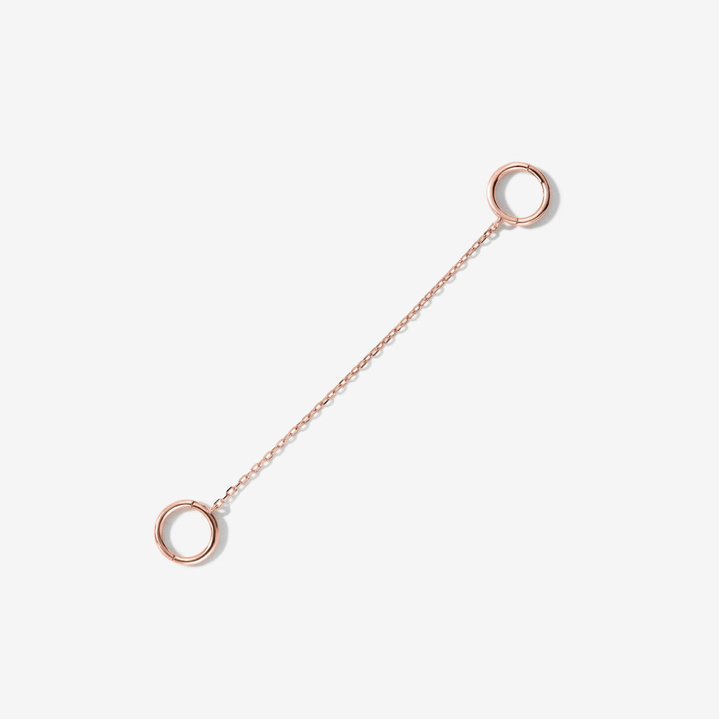 Cloud chain hoop earring