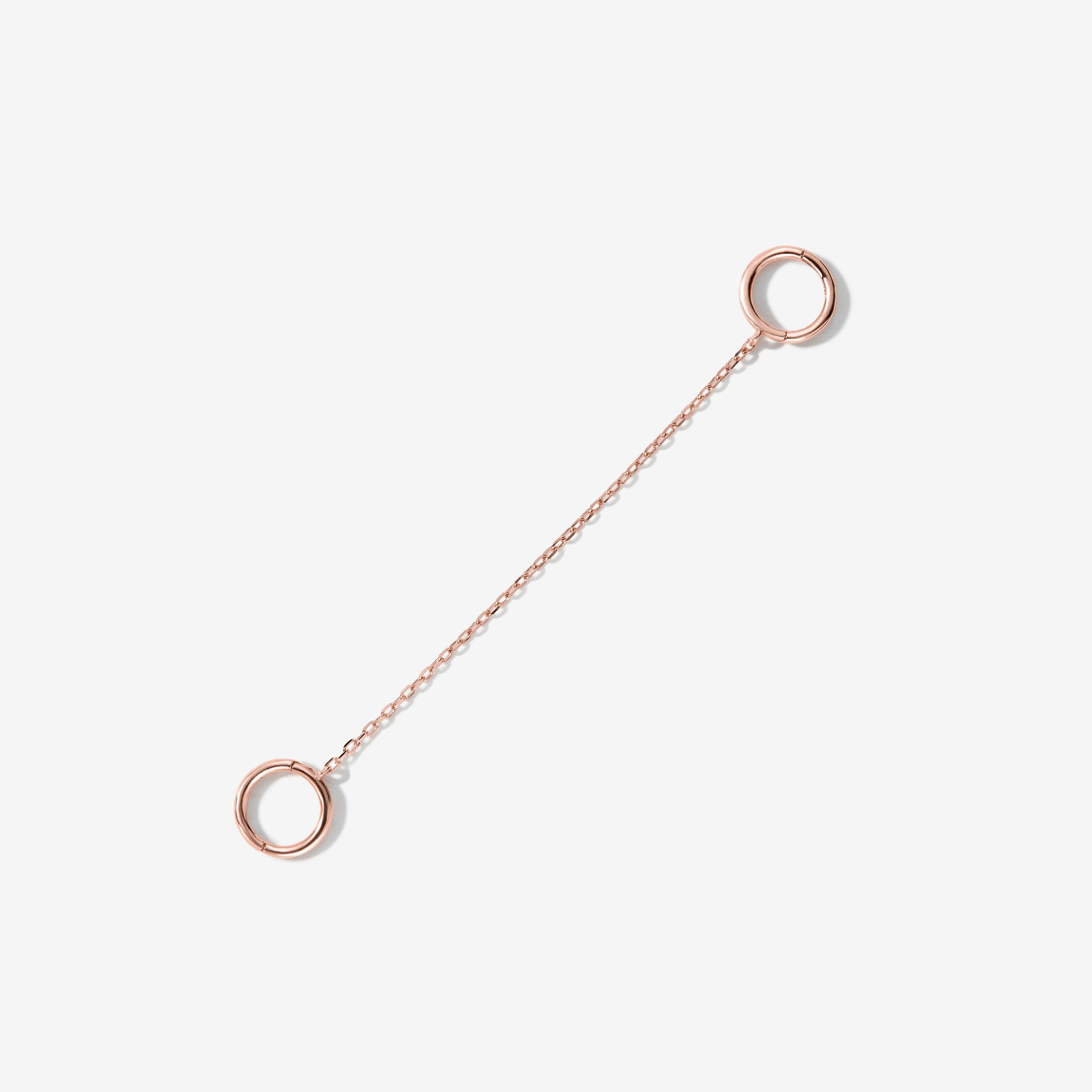 Cloud chain hoop earring