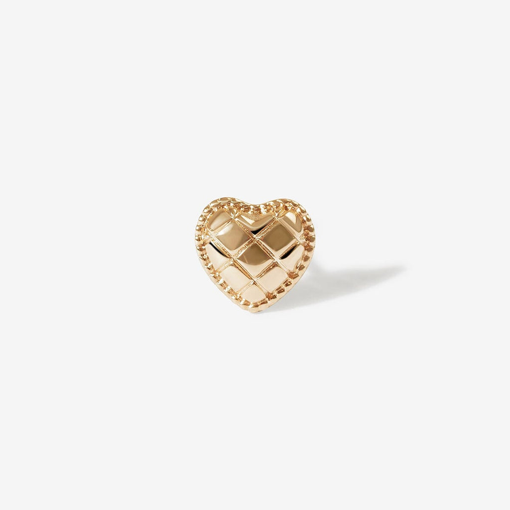 Collins heart quilted piercing