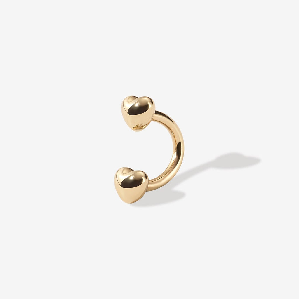 Fabio heart u hoop piercing