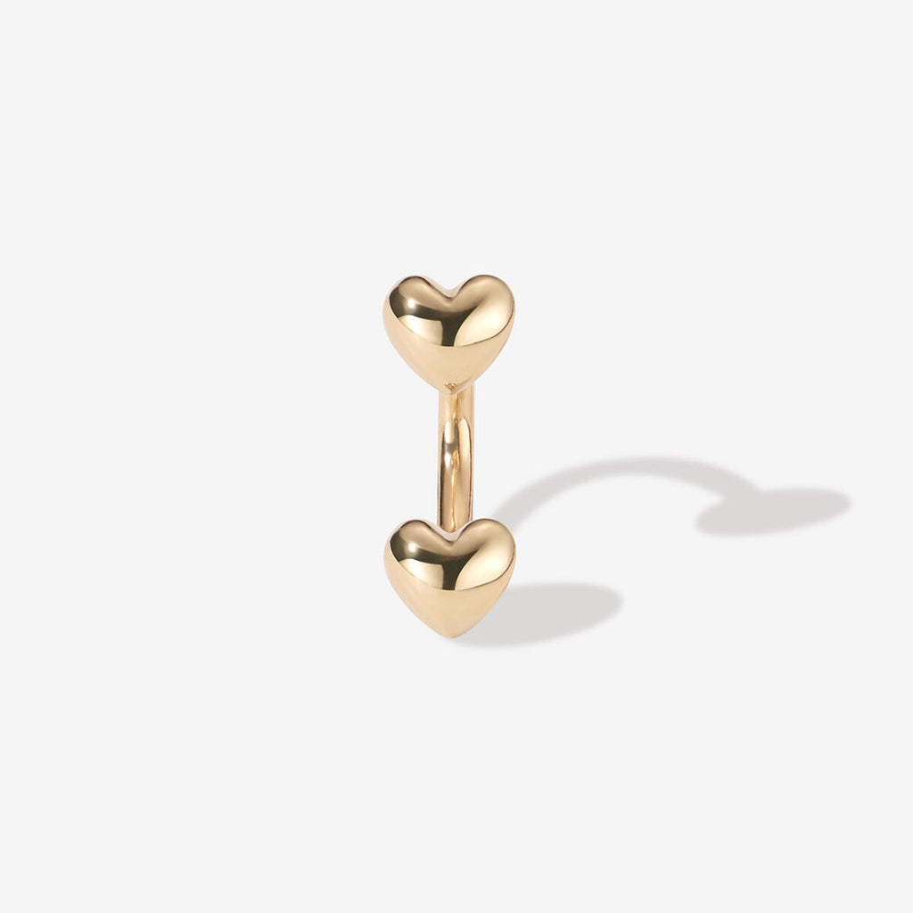 Fabio heart u hoop piercing