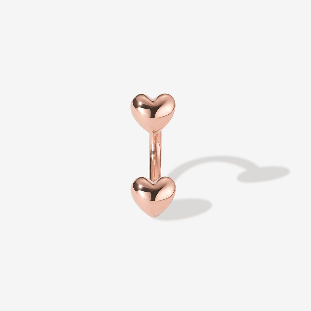 Fabio heart u hoop piercing