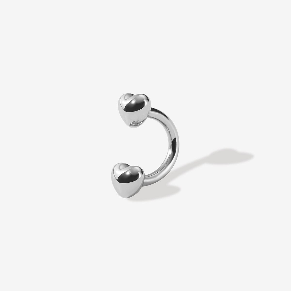 Fabio heart u hoop piercing