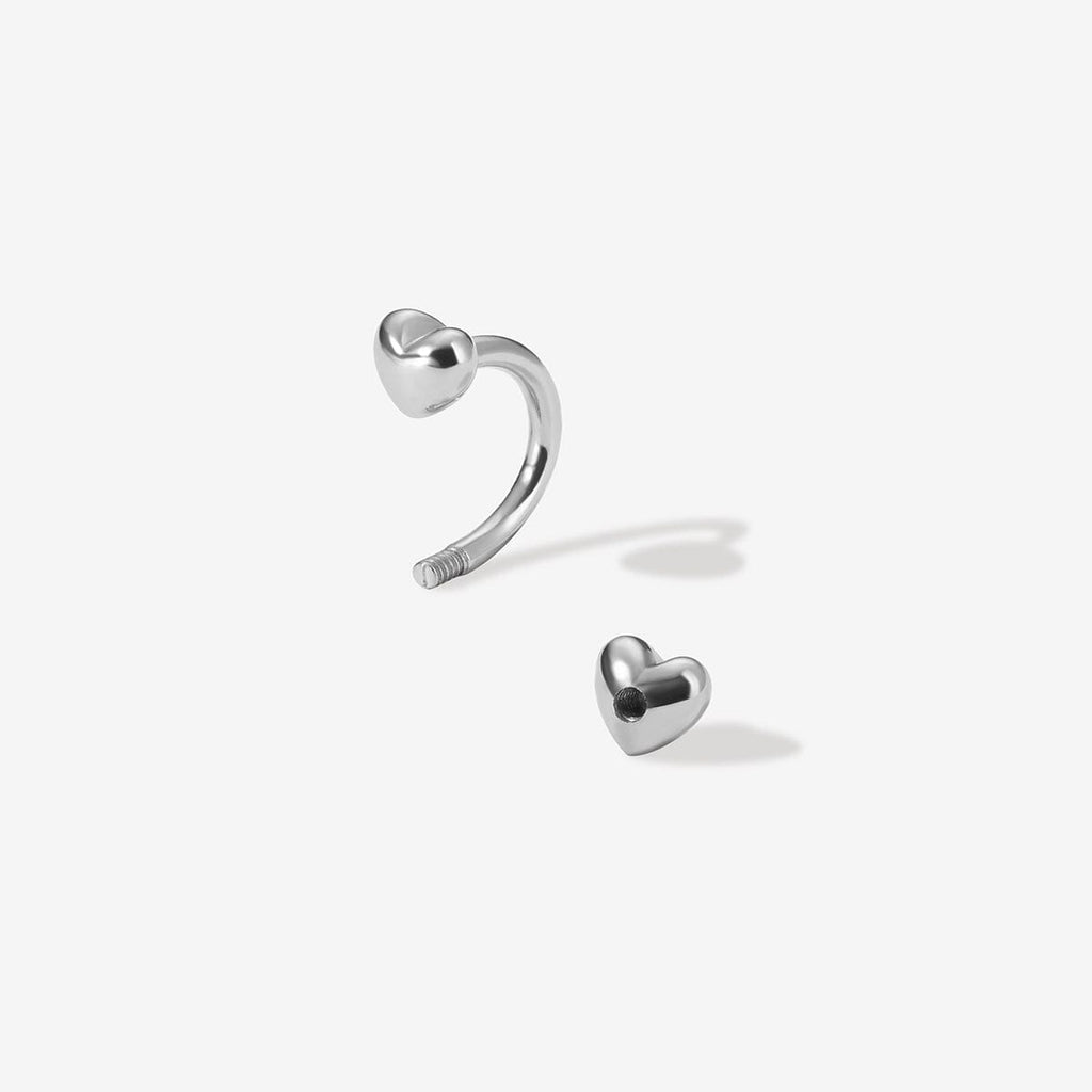 Fabio heart u hoop piercing