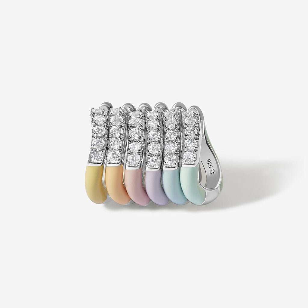 Gavin enamel sherbet 6-piece earring set