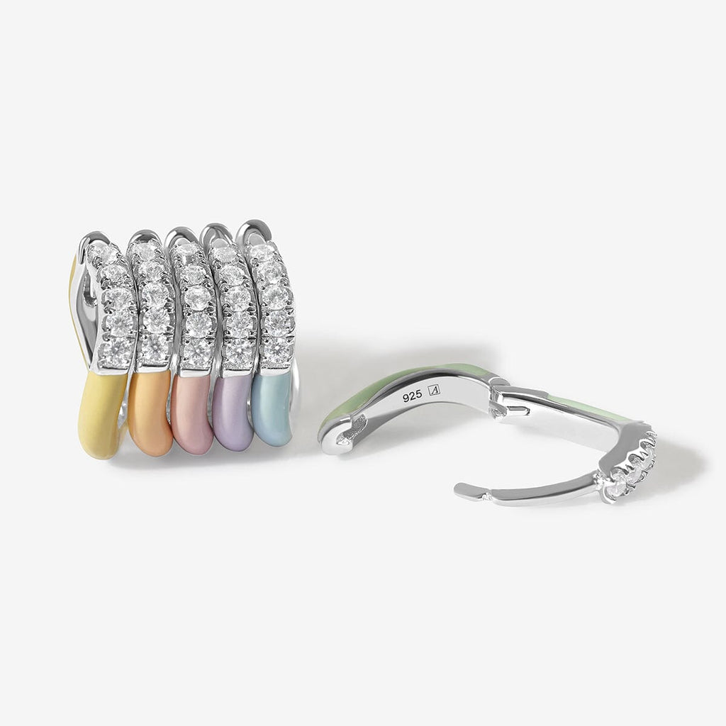 Gavin enamel sherbet 6-piece earring set