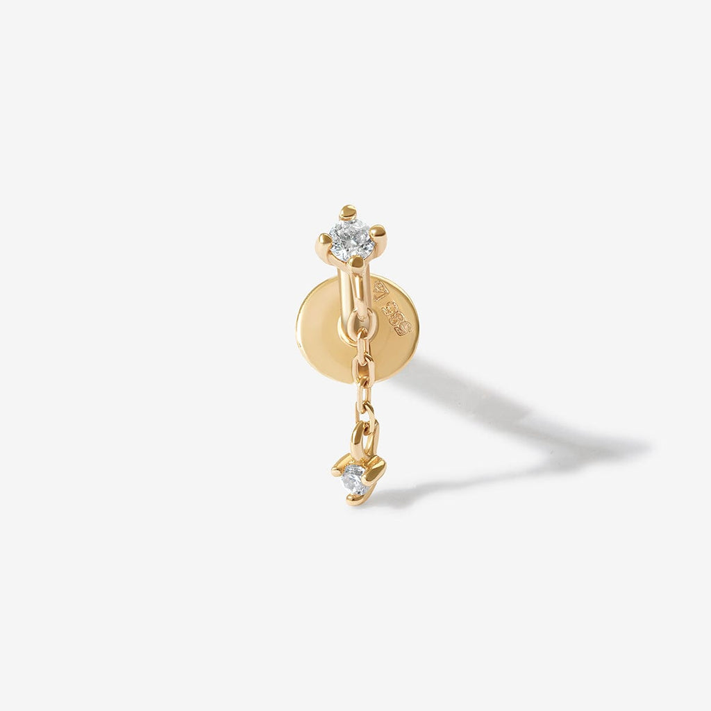 Haluk diamond stud piercing