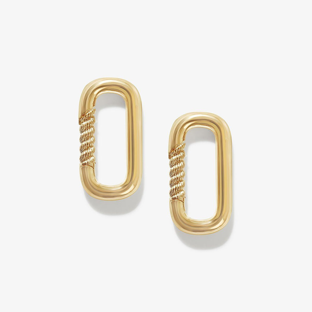 Ian carabiner earrings