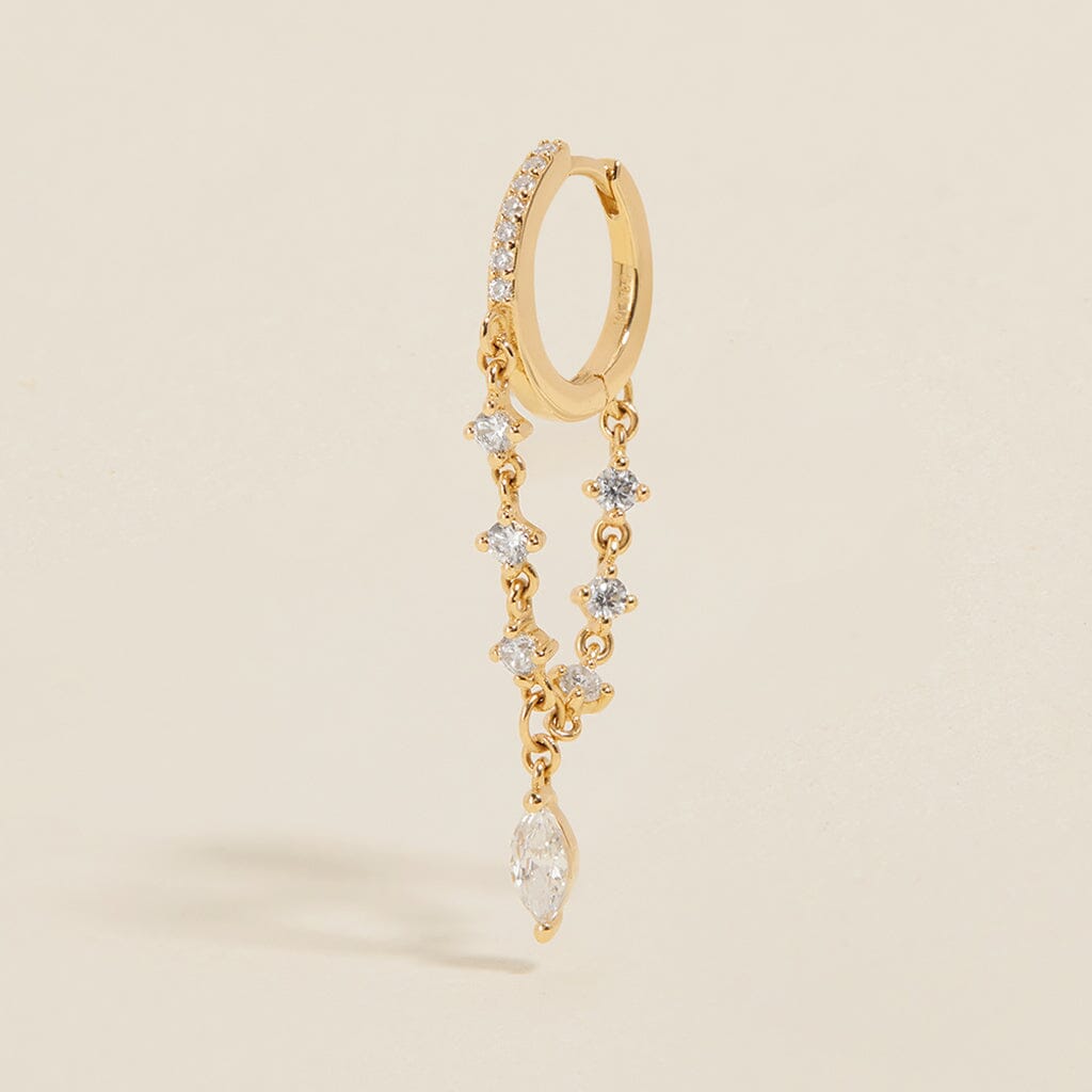 Jacob chain hoop earring