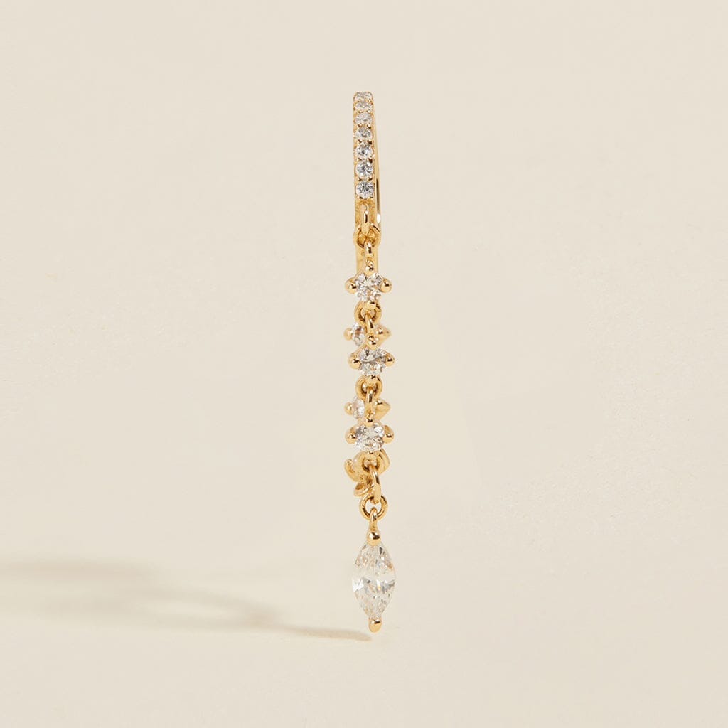 Jacob chain hoop earring