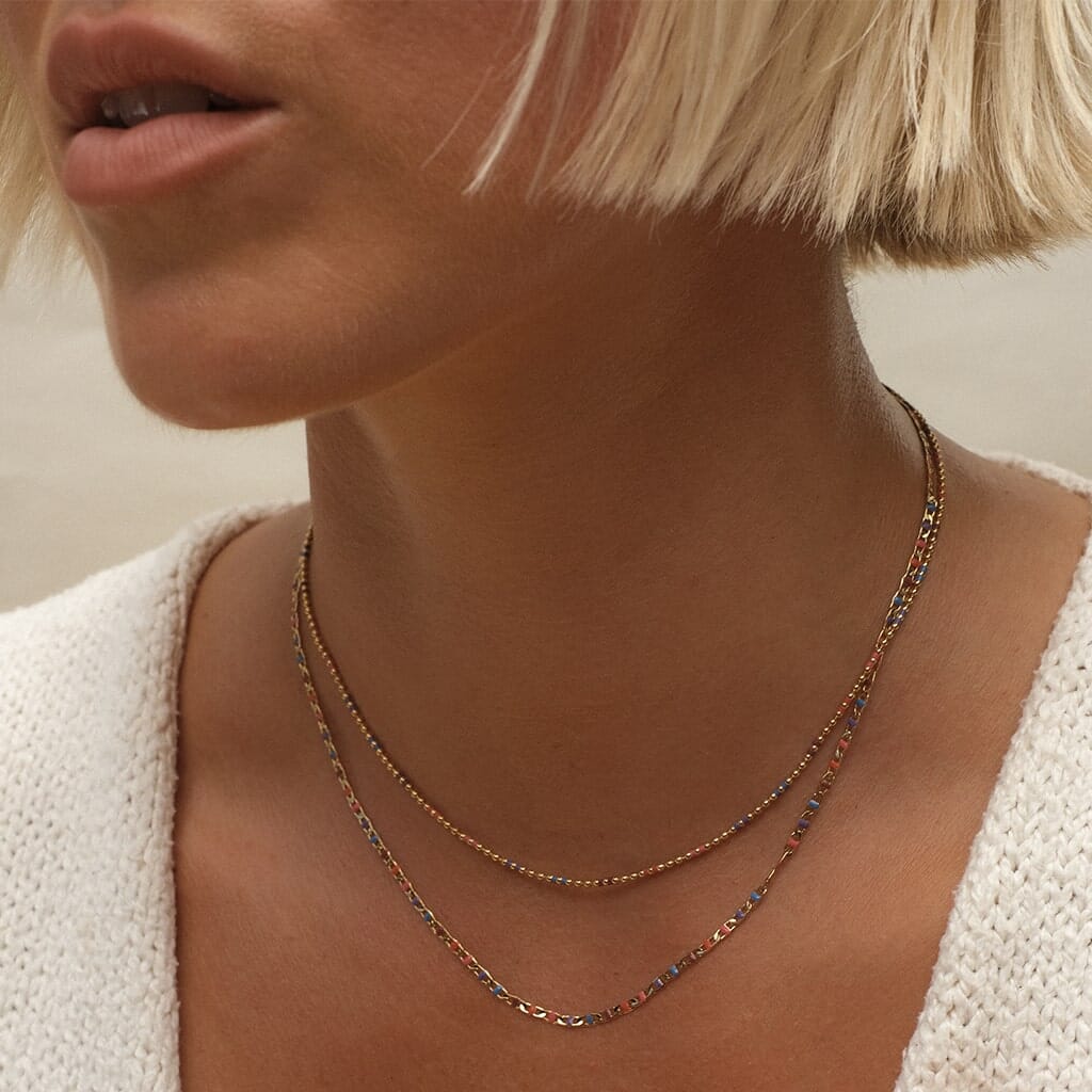Emin juicy ball chain necklace